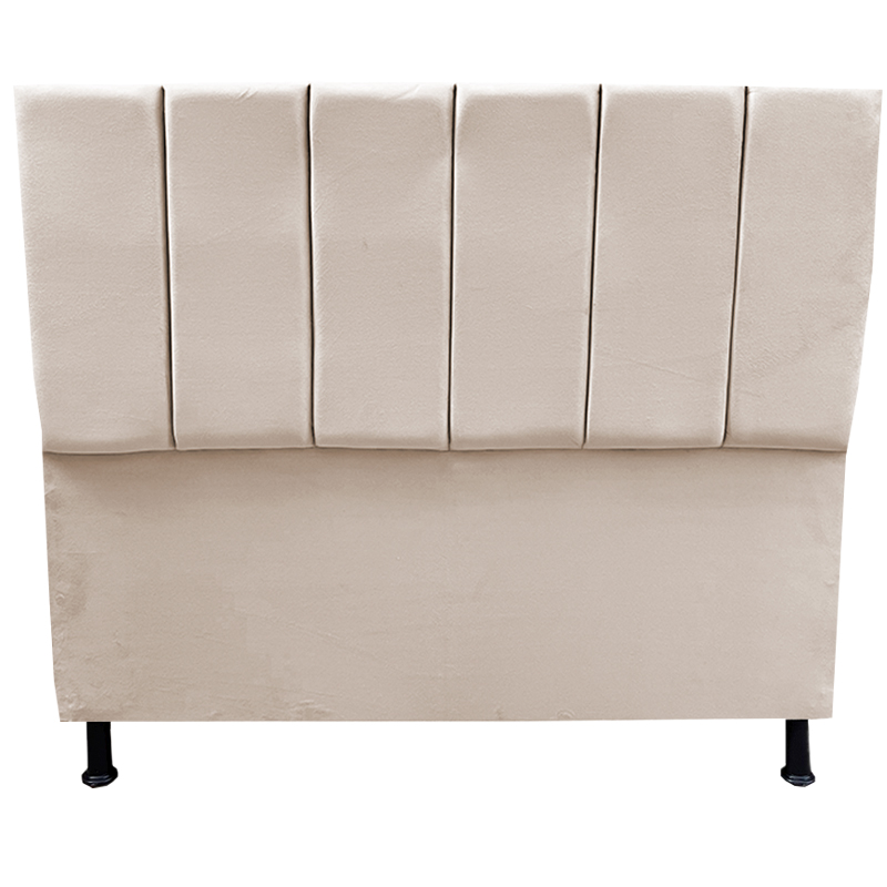 Cabeceira Giovana para Cama Box Casal 140 CM Suede Bege