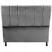 Cabeceira Giovana para Cama Box Casal 140 CM Suede Cinza