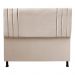 Cabeceira Luna para Cama Box Casal 140 CM Suede Bege