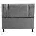 Cabeceira Luna para Cama Box Casal 140 CM Suede Cinza