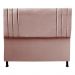 Cabeceira Luna para Cama Box Casal 140 CM Suede Rose