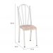 Cadeira Tubular Branca 021 Assento Rattan