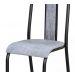 Cadeira Tubular Cromo Preto 058 Assento Grafiato