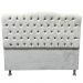 Conjunto Cabeceira e Recamier Bella Capitonê para Cama Box Casal 140 CM Suede Bege