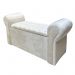Conjunto Cabeceira e Recamier Bella Capitonê para Cama Box Casal 140 CM Suede Bege