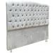 Conjunto Cabeceira e Recamier Bella Capitonê para Cama Box Casal 140 CM Suede Bege