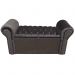 Conjunto Cabeceira e Recamier Bella Capitonê para Cama Box Casal 140 CM Suede Marrom