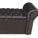 Conjunto Cabeceira e Recamier Bella Capitonê para Cama Box Casal 140 CM Suede Marrom