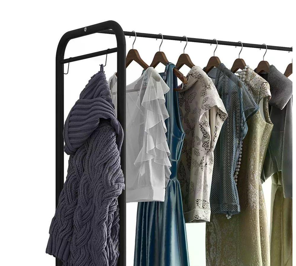 Guarda Roupa Closet Milão 9017 Preto/Demolição Fosco