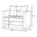 Poltrona Cama Londres Suede Marfim