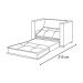Poltrona Cama Londres Suede Marfim
