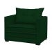 Poltrona Cama Londres Suede Verde