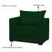 Poltrona Cama Londres Suede Verde
