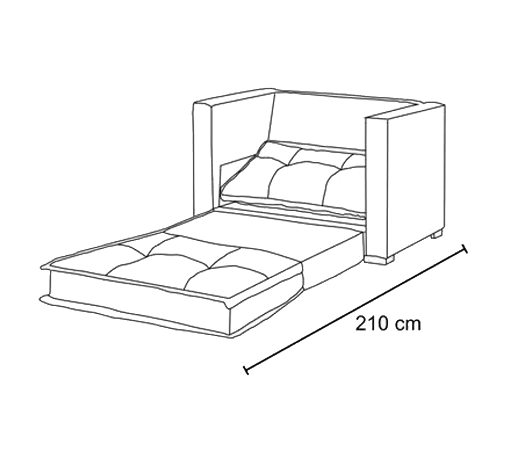Poltrona Cama Londres Suede Verde