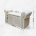 Recamier Bella Capitonê para Cama Box Casal 140 CM Suede Bege