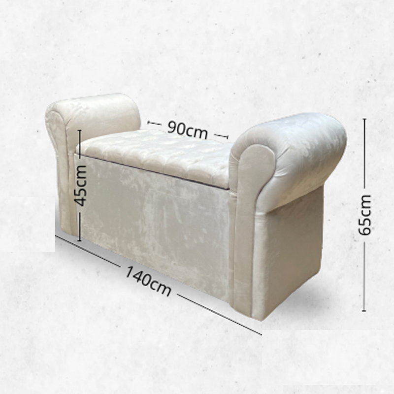 Recamier Bella Capitonê para Cama Box Casal 140 CM Suede Bege