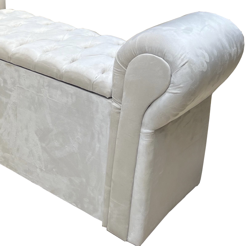 Recamier Bella Capitonê para Cama Box Casal 160 CM Suede Bege