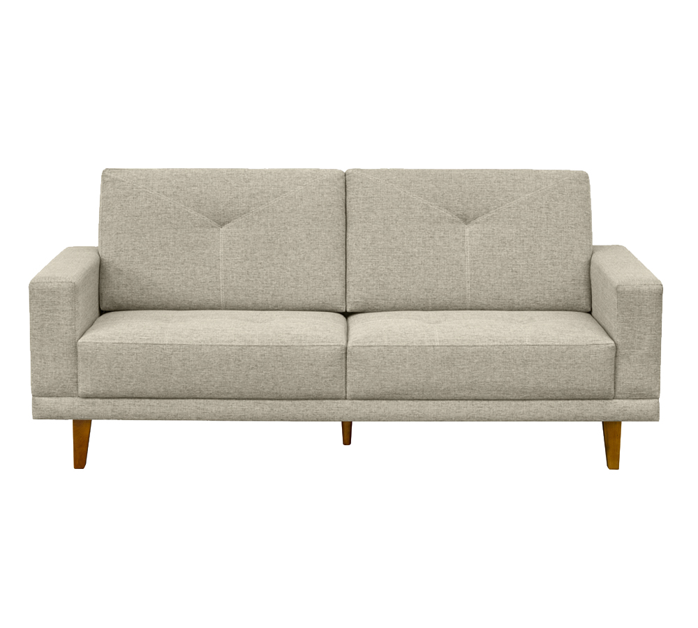 Sofá 02 Lugares Capri 145cm Linho Areia