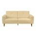 Sofá 03 Lugares Capri 180cm Suede Marfim