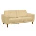 Sofá 03 Lugares Capri 180cm Suede Marfim