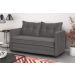 Sofá Cama 02 Lugares Londres Suede Cinza
