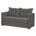 Sofá Cama 02 Lugares Londres Suede Cinza
