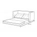 Sofá Cama 02 Lugares Londres Suede Cinza