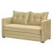 Sofá Cama 02 Lugares Londres Suede Marfim