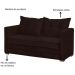 Sofá Cama 02 Lugares Londres Suede Tabaco
