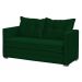Sofá Cama 02 Lugares Londres Suede Verde