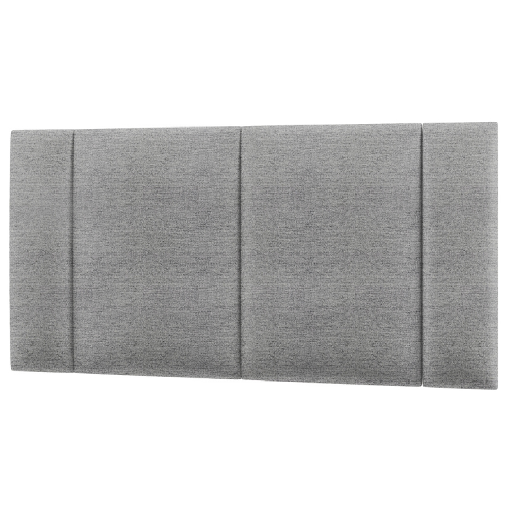  Cabeceira Modulada Casal 140 cm Com Led Linho Cinza Milani Store