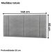  Cabeceira Modulada Casal 140 cm Com Led Linho Cinza Milani Store