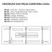  Cabeceira Modulada Casal 140 cm Com Led Linho Cinza Milani Store
