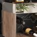 Adega Bar Espelhada Para 06 Garrafas Aurum Demoliçao Preto DHom