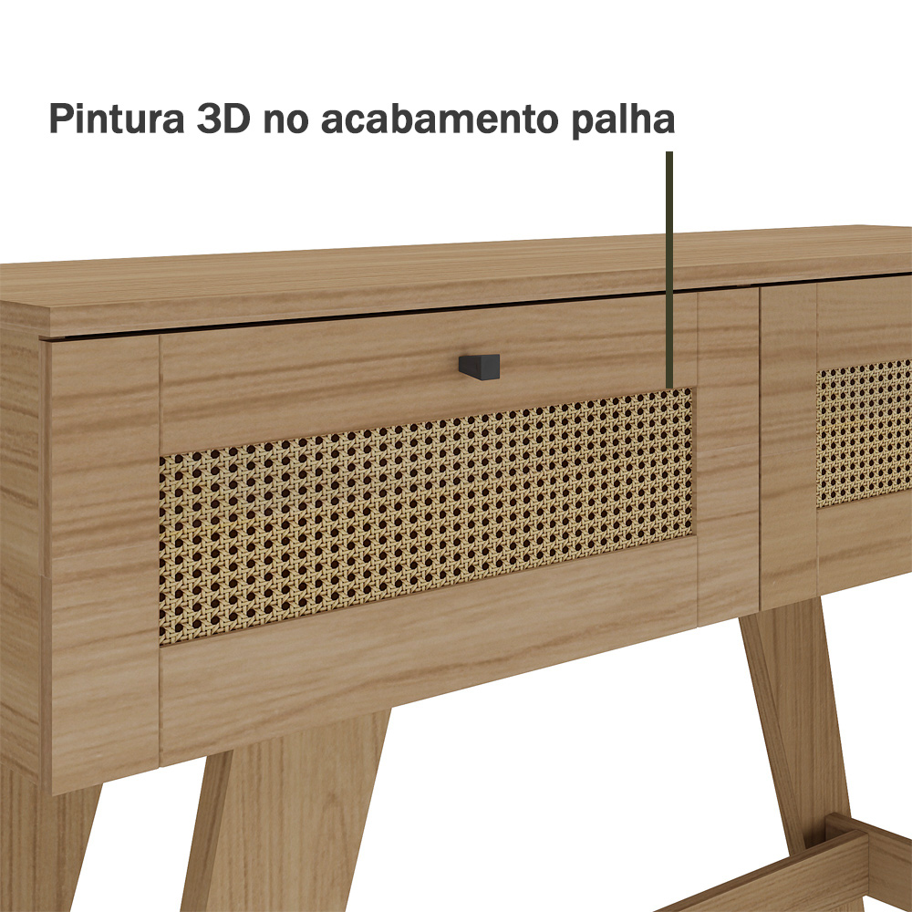 Aparador 2 Portas 110 cm Sala Estar 4637 Carvalho ARLY