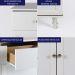 Aparador 2 Portas 2 Gavetas 80 cm R629 Branco Dtall