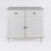 Aparador 2 Portas 2 Gavetas 80 cm R629 Branco Dtall