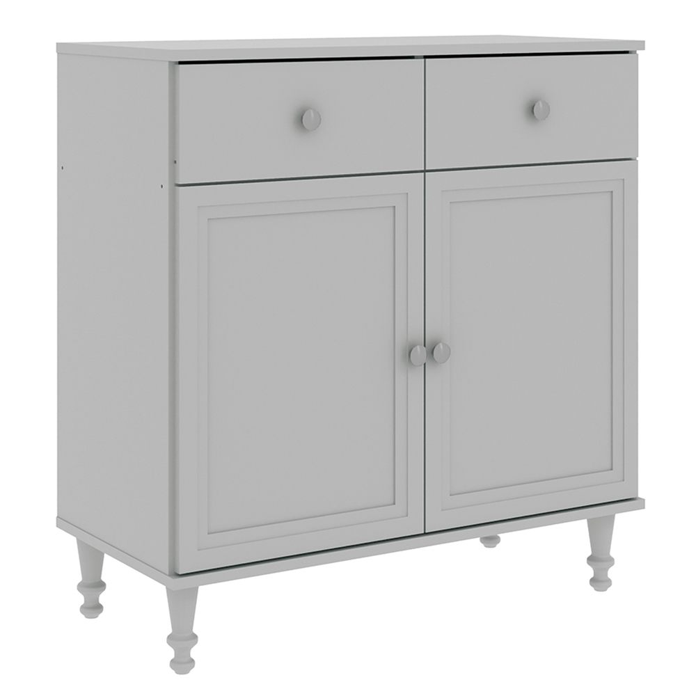 Aparador 2 Portas 2 Gavetas 80 cm R629 Cinza Dtall
