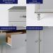 Aparador 2 Portas 2 Gavetas 80 cm R629 Cinza Dtall