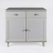 Aparador 2 Portas 2 Gavetas 80 cm R629 Cinza Dtall