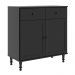 Aparador 2 Portas 2 Gavetas 80 cm R629 Preto Dtall