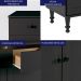 Aparador 2 Portas 2 Gavetas 80 cm R629 Preto Dtall