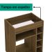 Aparador Adega Bar 4 Nichos 72X45 cm DRI 4102 Pinho ARLY