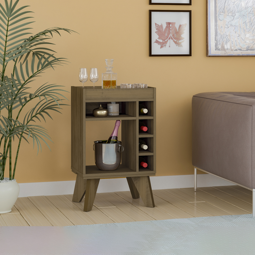 Aparador Adega Bar 4 Nichos 72X45 cm DRI 4102 Pinho ARLY
