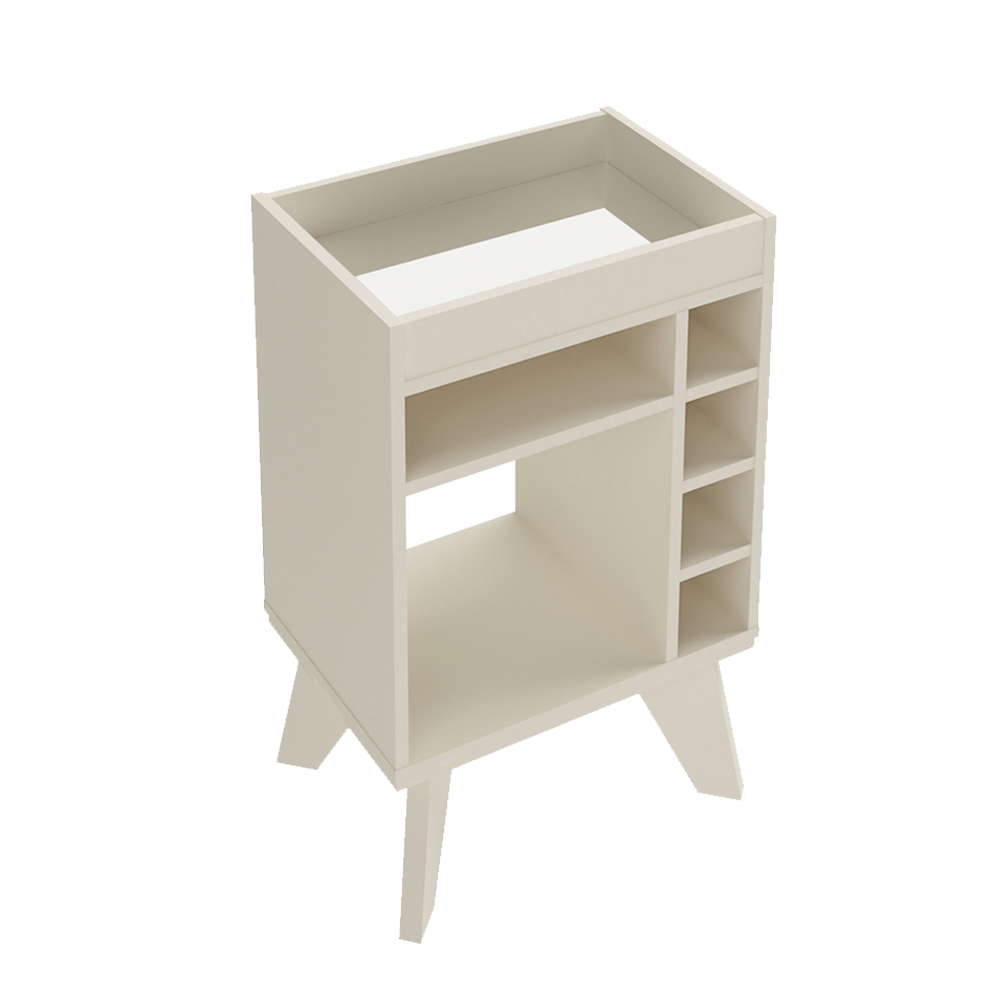 Aparador Adega Bar 4 Nichos 72X45 cm DRI 4103 Off White ARLY