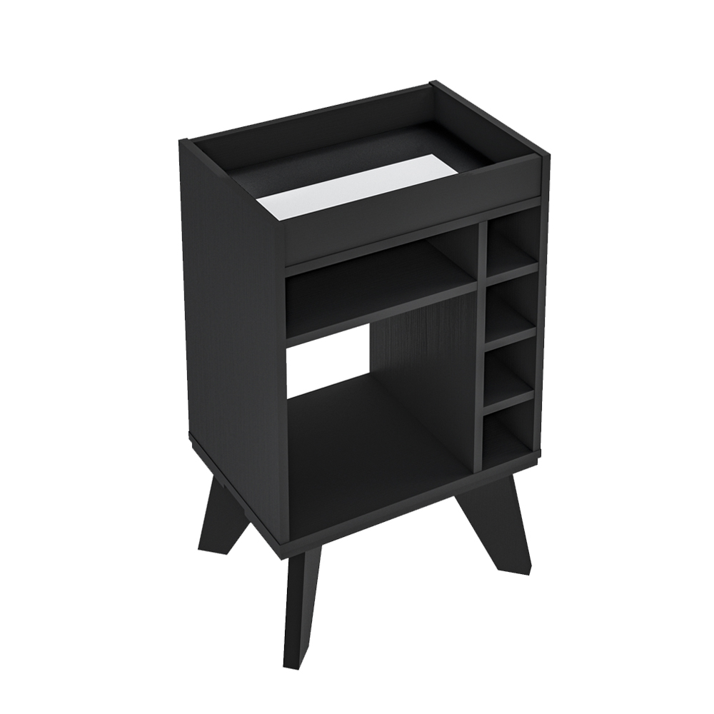 Aparador Adega Bar 4 Nichos 72X45 cm DRI 4139 Preto ARLY