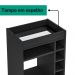 Aparador Adega Bar 4 Nichos 72X45 cm DRI 4139 Preto ARLY