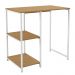 Aparador Adega Bar Cervejeira 90cm LI044 Canela Branco KPB