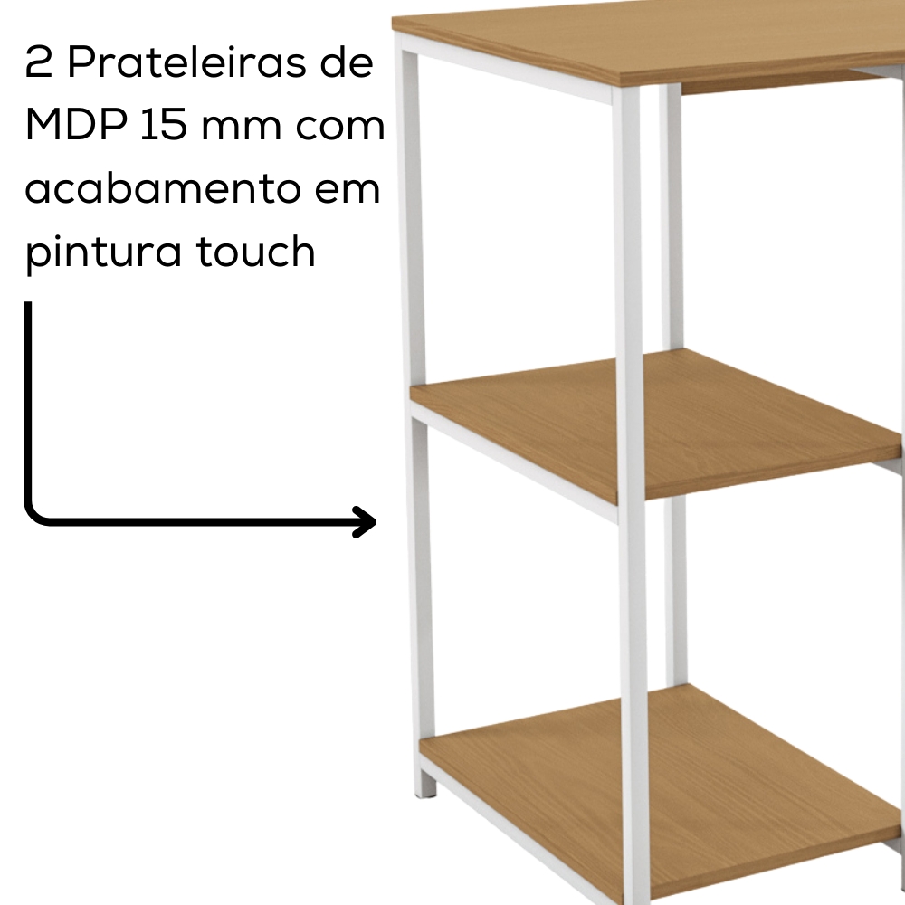 Aparador Adega Bar Cervejeira 90cm LI044 Canela Branco KPB