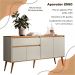 Aparador Buffet 160 cm 4 Portas RA2550 Off White Nature PLLA